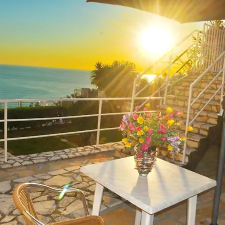 Maria With Pool And Amazing View - Agios Gordios Apartment
