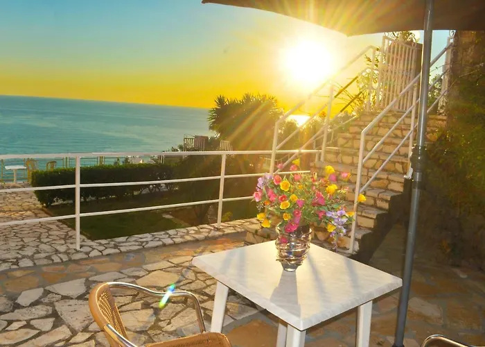 Maria With Pool And Amazing View - Agios Gordios Apartament