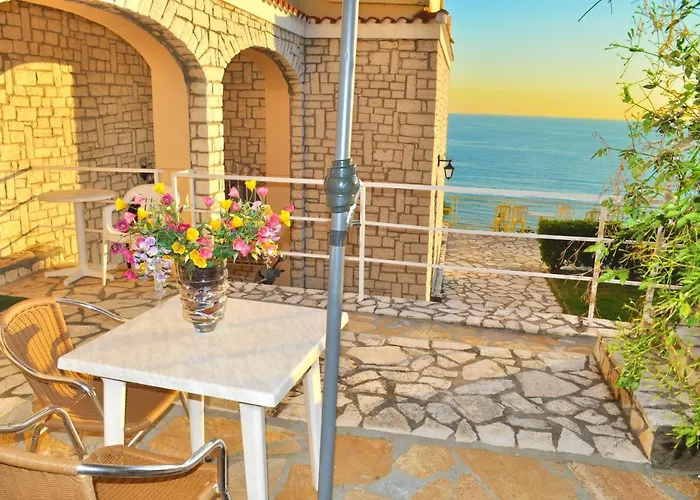 Maria With Pool And Amazing View - Agios Gordios Apartament